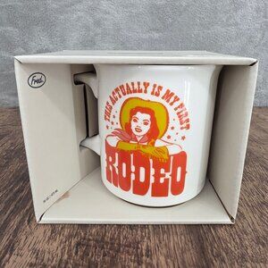 Genuine Fred Coffee Mug This Is My First Rodeo Funny Novelty Western Gift New
